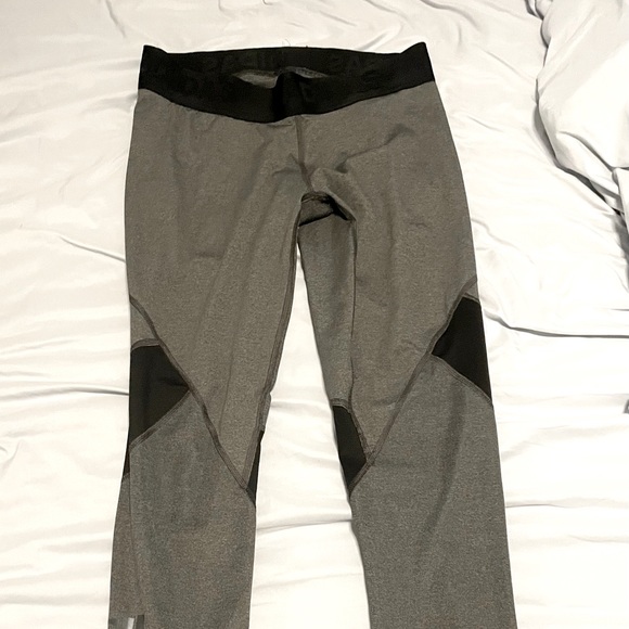 Grey Adidas AlphaSkin Leggings - Picture 3 of 4